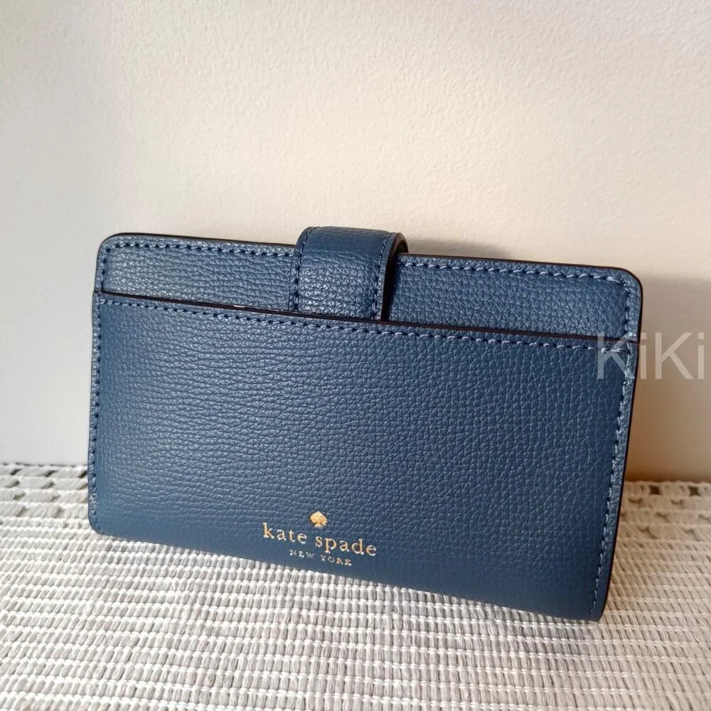 Kate Spade Phoebe Floral Applique Turnlock Medium Wallet KK250